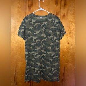 Women’s Camo Old Navy T-shirt Dress Medium